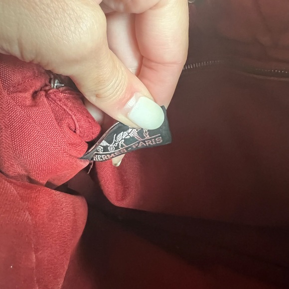 Hermes Fourre Tout PM Canvas Red/Orange Tote Bag - Picture 8 of 8